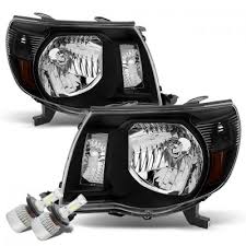 Free shipping on all toyota tacoma headlight bulbs at autoaccessoriesgarage.com. Toyota Tacoma 2005 2011 Black Led Headlights Conversion Kit A128vlzj261 Topgearautosport