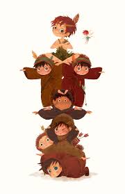 Quot Peter Tink Amp The Lost Boys Quot For The Tiny Tales Art Show At Gallery 1988 La Lost Boys Peter Pan Art Cute Art
