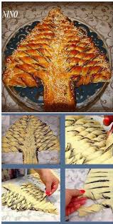 Braided Nutella Christmas Tree Bread Recipe Christmas Tree Bread Xmas Food Nutella Bread