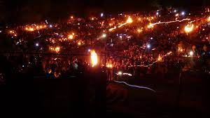 A monastery, and the location for a massive annual walpurgisnacht party these days. Thingstatte Heidelberg In Der Walpurgisnacht Mapio Net