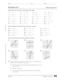 Some of the worksheets for this concept are slopeslope intercept form practice, write each equation in slope intercept 3x 4y 8, graphing lines in slope intercept, writing linear equations, introduction to slope. Practice 6 2 Slope Intercept Form Answer Key Fill Out And Sign Printable Pdf Template Signnow