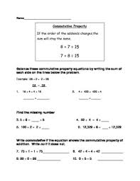 Find out information about identity property of addition. Identity Commutative Associative Properties Of Addition Worksheet Bundle