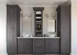 Natural Grey Shaker Rta Kitchen Cabinets Grey Bathroom Cabinets Custom Bathroom Bathroom Remodel Master