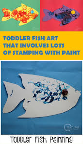 Toddler Fish Art That Involves Lots Of Stamping With Paint Toddler Art Preschool Art Projects Summer Preschool Crafts