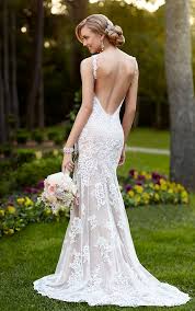Its geometrically shaped patterns are there are numerous wedding dresses and accessories that look fabulous with lace details. Backless Wedding Dresses V Neck Wedding Gown With Open Back Stella York