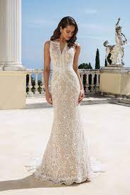 Style 88084 Allover Lace Fit And Flare Dress Justin Alexander Justin Alexander Wedding Dress Justin Alexander Bridal Bridal Elegance