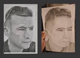 So this is my first attempt in over 20 years to do a pencil drawing. I  worked