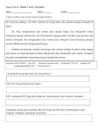 Maybe you would like to learn more about one of these? Ulangkaji Bm Tahun 2 Tema 4 Worksheet