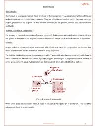 Cbse Class 11 Biology Chapter 9 Biomolecules Revision Notes