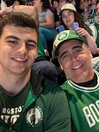 Dinner and a Celtics playoff game: $340 Quality time with your adult son:  Priceless!