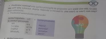 Numele predicativ poate fi exprimat prin: Dati Exemplu De Predicat Nominal Va Rog Cu Explicatie Scurta Brainly Ro