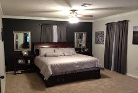 Black rectangle mirrors for wall, brushed metal frame accent wall mirror for bedroom bathroom living room entry(12''x23). Grey Bedroom With Black Accent Wall Beige Quilt Curtains To Brighten It Up Black Walls Bedroom Black Accent Walls Living Room Grey