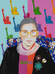 Ruth ginsburg, joan ruth bader, ruth bader ginsberg, ruth joan bader ginsburg. Coloring Sheets Made From Artist S Portraits Tell The Stories Of Women Who Overcame Adversity Entertainment Life Nola Com