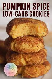 Keto Pumpkin Cookies Keto Pumpkin Snickerdoodles Recipe Low Carb Cookies Low Carb Recipes Dessert Keto Cookies
