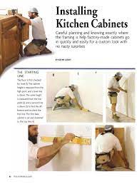 Американский журнал fine homebuilding посвящен строительству и о�. Installing Kitchen Cabinets Fine Homebuilding
