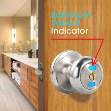 Mar 27, 2021 · the butter knife method. Buy Mutex Bathroom Door Lock Knob Color Indicator For Vacant Or Occupied In Use Restroom Thumbturn Emergency Unlock Fits Standard 2 1 8 Doors Online In Turkey B07tbtzysw