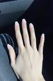 Round French Tip Nails French Tip Acrylic Nails Short Rounded Acrylic Nails Rounded Acrylic Nails