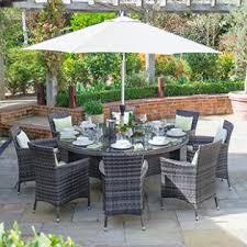 They are comfortable and for a competitive price. Rattan Garden Furniture Dining Set Rattan Patio Garden Sets Zebrano