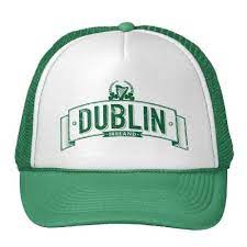 Distressed Dublin Banner Trucker Hat Zazzle Com Trucker Hat Mini Bike Trucker