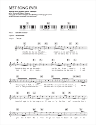 One Direction Best Song Ever Sheet Music Download Pdf Score 118196