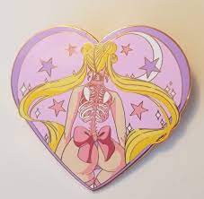 Lewd NSFW Sailor Moon Enamel Pin Goth Dummy Thicc Pastel Goth Nude Ecchi  Hentai 