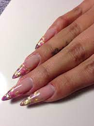 Encapsulated Gold Leaf Gel Extensions Nails By Noma Sf Fb Com Nomanails Instagram Nomanails Nail Jewelry Encapsulated Nails Gel Nail Extensions