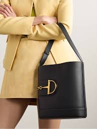 GUCCI 73 small horsebit embellished leather bucket bag | NET-A-PORTER