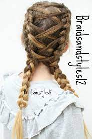 Criss Cross Braided Pigtails By Braidsandstyles12 Pigtails Diy Braidsandstyles12 Braids Plait Fa Sporty Hairstyles Braided Hairstyles Easy Hair Styles