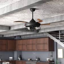 Ceiling fans with remotes give you complete control over the ceiling fan blades and lights from afar. 36 Inch Industrial Caged Ceiling Fan With Remote Control Fandelier Invisible Retractable Blades Whoselamp