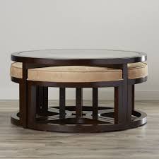 The modern classic among the side tables a square coffee table captivates through its simplicity, for example, made of oak, or in white glossy finish, which makes this side table an adaptable decorative wonders. Round Coffee Table With Stools Ideas On Foter