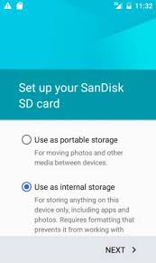 Simply go to the settings tab on your phone select storage and usb choose the desired sd card and select use as portable here is what you need to always remember though. Android 6 0 Can Treat Sd Cards As Internal Storage At A Cost Liliputing