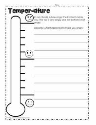 Temper Ature Worksheet Anger School Social Work Therapy Worksheets