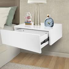 I spend a lot of time in bed. Ebtools Modern Wall Mounted Floating Bedside Table Nightstand Shelf With Drawer Home Furniture White Floating Table Shelf Walmart Com Walmart Com