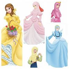 Rapunzel pun menyetujui keinginan pangeran. Disney Princesses In Hijab 3 Kartun Hijab Putri Disney Gambar