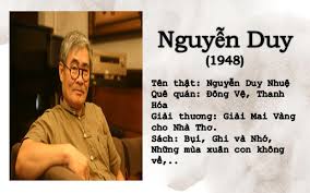 Nhà thơ Nguyễn Duy: Tiểu sử, phong cách sáng tác
