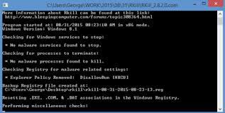 Checking registry for malware related settings performing miscellaneous checks: Rkill Download