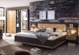 Schlafzimmer eiche rustikal, 8türiger kleiderschrank, 2 nachtschränke, 1 sidebord, doppelbett ohne. Schlafzimmer Grau Abs Eiche Dekor Kaufen Bei Lifestyle4living Mobelvertrieb Gmbh Co Kg