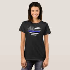 Thin blue line american flag shirt. Thin Blue Line T Shirts Thin Blue Line T Shirt Designs Zazzle