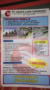 Tidak heran juga, banyak para pencari kerja yang ingin mengetahui berapa gaji di indomaret. Lowongan Pt Vision Land Ungaran Semarang Blog Loker Terbaru