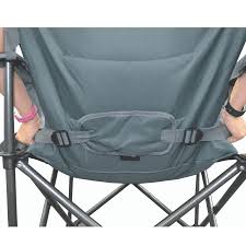 Alpha camp oversized camping folding chair heavy duty support 450 lbs oversized steel frame collapsible padded arm chair with cup holder quad lumbar back chair portable for outdoor 4.6 out of 5 stars 1,663 Outdoor Connection Lumbar Camping Chair Grey Tentworld