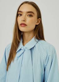 Travis Bow Shirt Light Blue Stripe