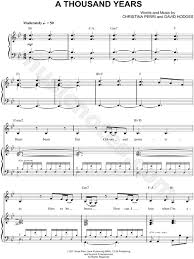 Christina Perri A Thousand Years Sheet Music In Bb Major Transposable Download Print Sheet Music Flute Sheet Music Music Tutorials