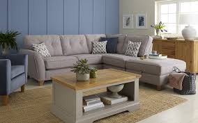 The most common living room table material is metal. How To Arrange The Layout Of A Corner Sofa Oak Furnitureland