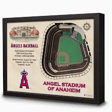 Los Angeles Angels Angel Stadium 3d View Wall Art In 2019