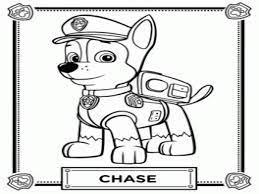 Paw patrol chase coloring pages to print. Chase Paw Patrol Colouring Picture Novocom Top