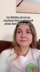 Pre Wrap Headband with Low Ponytail