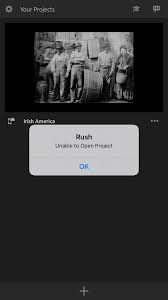 Looks like i'll have to redo it with i movie. Solved Unable To Open Rush Project On Iphone Adobe Support Community 10828923