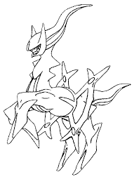 More 100 images of different animals for children's creativity. Coloring Page Pokemon Alternate Forms Pokemon Alternate Form 493 Arceus 1