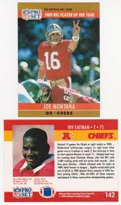 They then scored the winning touchdown on a joe montana pass to john taylor with just 34 seconds left in the game. Sold Price Error Joe Montana 1990 Pro Set Wrong Back Tough To Find Invalid Date Cdt