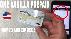 How to activate vanilla gift card?? How To Add Zip Code To One Vanilla Prepaid Visa Card Youtube